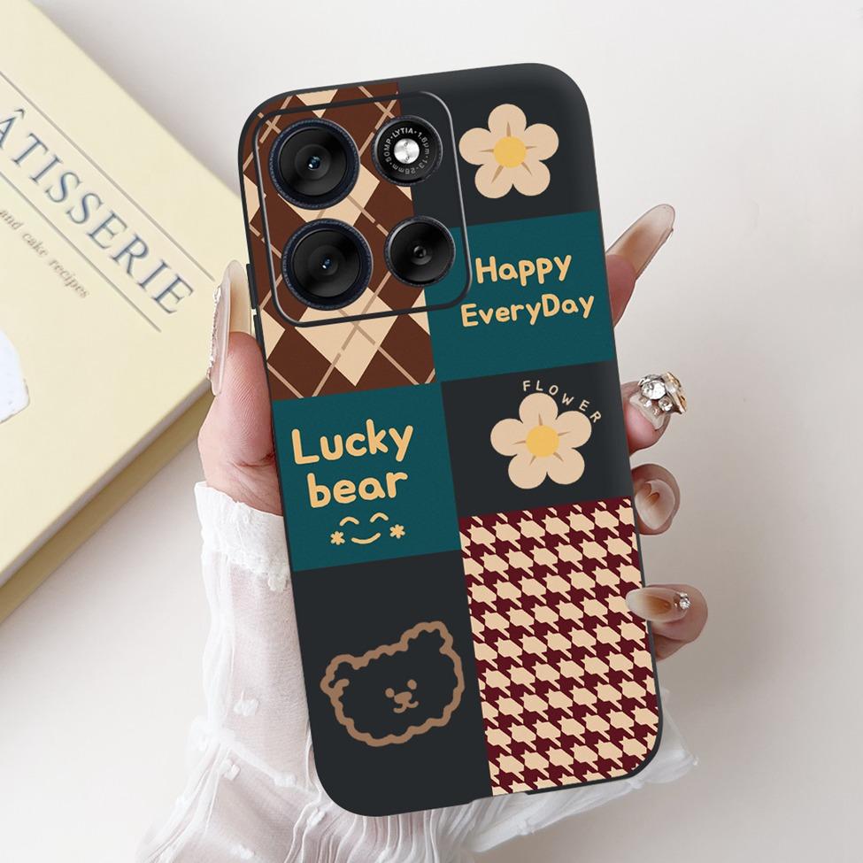 5G For Motorola Moto G56 G86 Cover For Motorola Moto G86 Case Silicone Fashion Butterfly Luxury Cute Funny Painted Back Cover