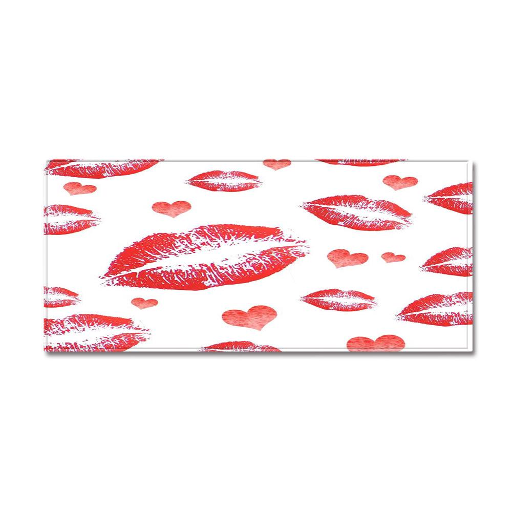 Valentine'S Day Carpet Long Floor Mat Love Theme Doormat
