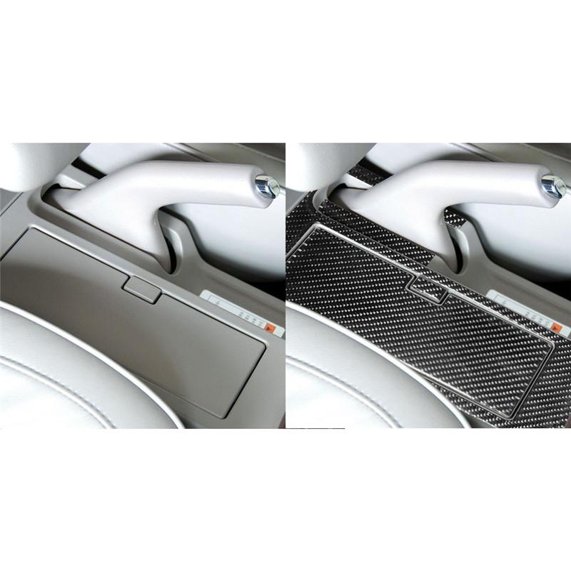 Black Carbon Fiber Car Storage Console Panel Trim Sticker For Suzuki Grand Vitara 2006-2013 With Manual Transmission