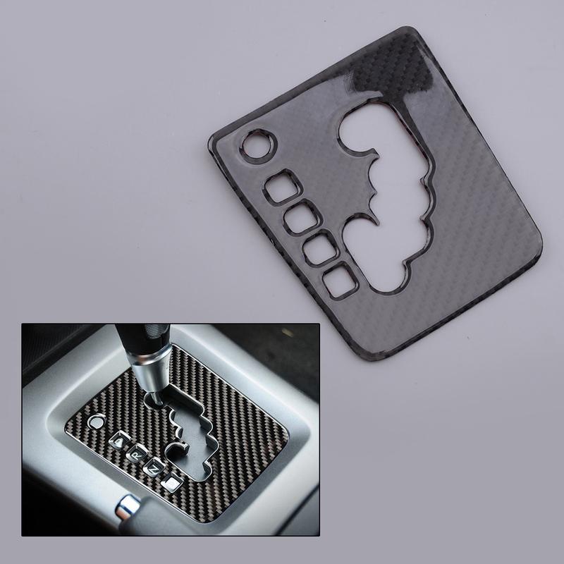 Interior Console Gear Shift Panel Trim Cover Decor Carbon Fiber Fit For Subaru Forester 2008 2009 2010 2011 2012 Left Hand Drive