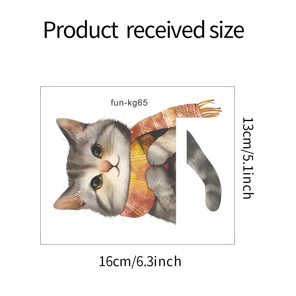 

Fun-kg65 Нарисованный котенок Паста для выключателя Детская спальня Домашнее украшение Наклейки на стену Самоклеящиеся 13*16CM/fun-kg65