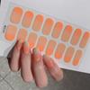 1 Sheet Semi Cured Wrap Gradient Nail Sticker Multi Color Solid Gel Full Cover Slider No Need UV Lamp Cured Fast Gel Nail Decal
