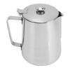 Milk Frothing Pitcher Steaming Pitcher Stainless Steel Coffee Milk Cup Milk Frother Cup with Lid