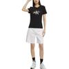 Calvin Klein Casual Round Neck Letter Print Slim Fit Short Sleeve T-Shirt Women tops Black J220168