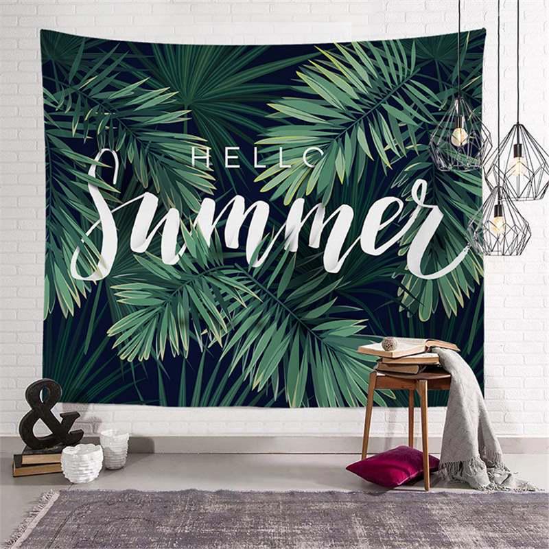 Flamingo Decorative Tapestry: Summer Series Landscape Wall Hanging