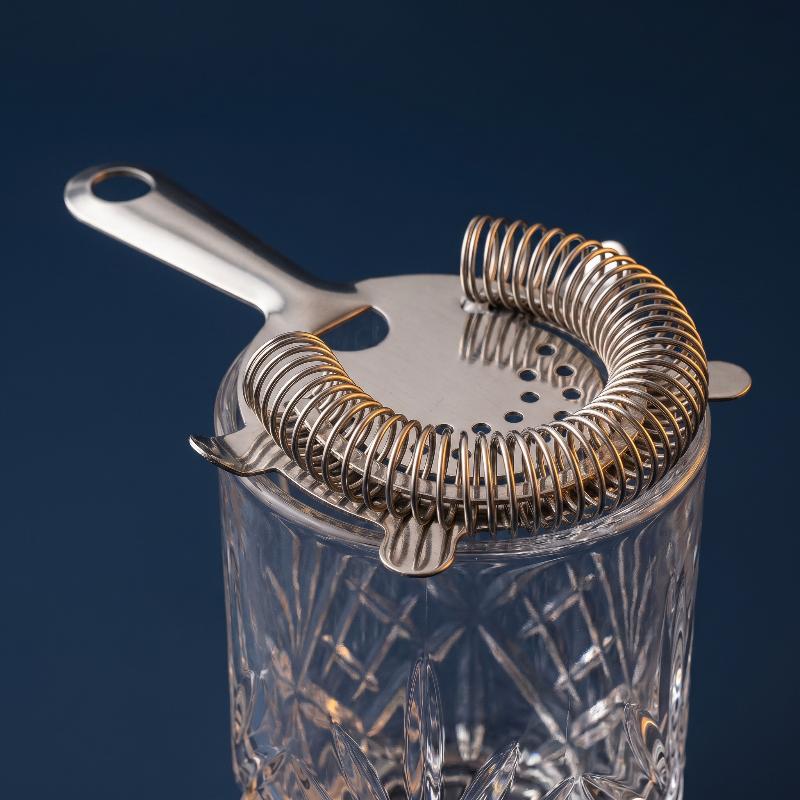 Cocktail-Sieb aus Edelstahl, Bar-Getränkesieb mit hochdichtem Feder-Sieb, Bar-Werkzeuge Cocktail-Shaker-Zubehör