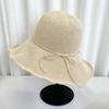 Ultra-fine Woven Handmade Grass Woven Bucket Hat Women's Travel Big Eaves Fake Sunscreen Visor Summer Lafite Straw Hat