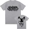 White Logo Mask Graphic Tees SLAUGHTER TO PREVAIL Rock Band Tshirts Hip Hop Unisex Streetwear Cotton Short Sleeve Male T Shirt