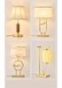 Elegant Zen All-Copper Fabric Desk Lamp for Bedroom Ambiance