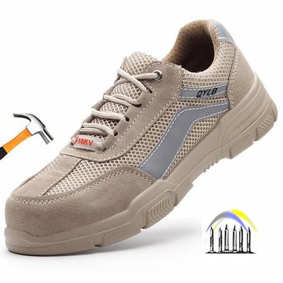 Atmungsaktive Sicherheitsschuhe Rutschfeste Elektriker Isolierschuhe Reflektierende Streifen Arbeitssicherheit Sneaker Durchtrittsichere Arbeitsschuhe