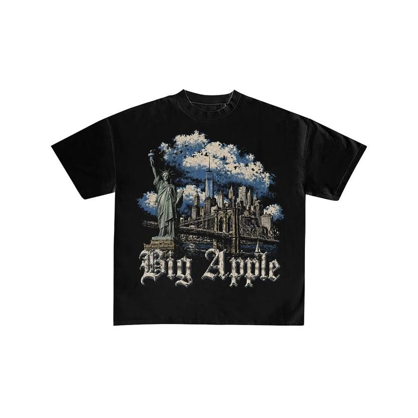 Big Apple New York City Graphic Oversized Tee M