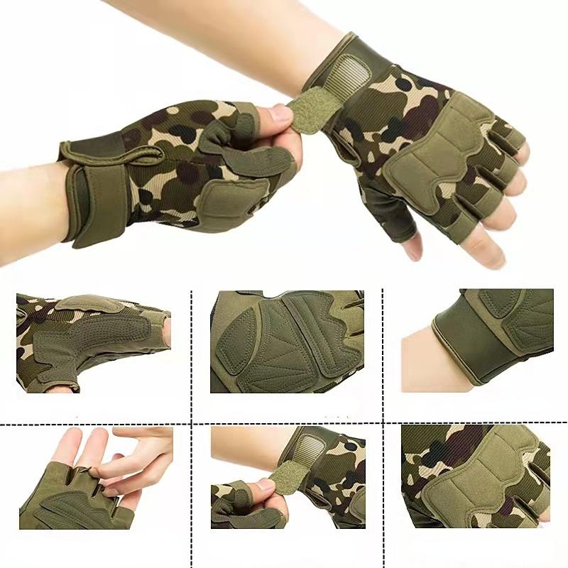 Tactical Gloves Half Finger for Men And Women Outdoor Mountaineering Cycling Wear-resistant Breathable Riding Gloves