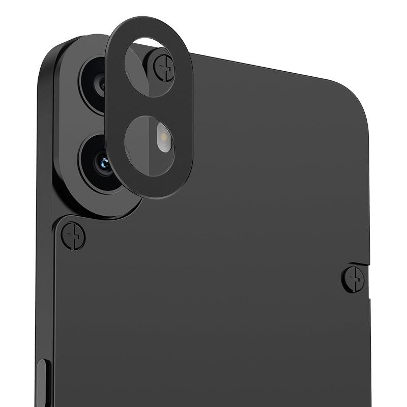 

For Nothing CMF Phone 1 Роскошный круглый корпус камеры с металлическим объективом, устойчивый к царапинам, защитный бампер, защитное кольцо, защитный протектор CMF Phone 1 чёрный