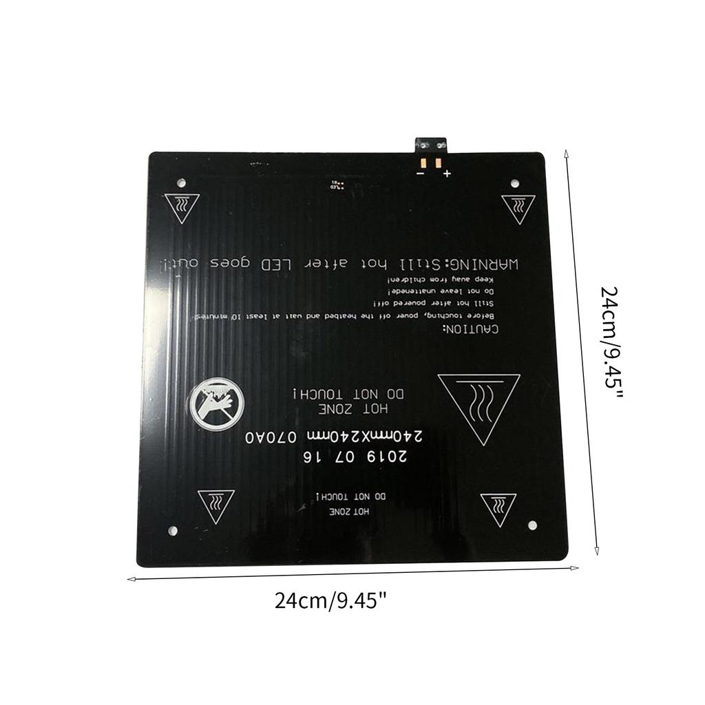 240x240x3.0mm 24V 140W 3D Printer Part Hotbed Aluminum Heated Bed for 3D Printer Hot Bed Support Replacement Part