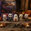 Countdown-Kalender für den Halloween-Advent mit 24 Horrorfiguren, Mini-süße Geister-Klassiker-Charakter-Sammlung Dekorationen, Gruselige Geschenkbox für Kinder