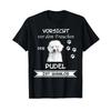 Beware Of The Owner Poodle Dog Shirt T Vintage Stretched Unisex Stylish Casual Streetwear Designer Clothes Fashion