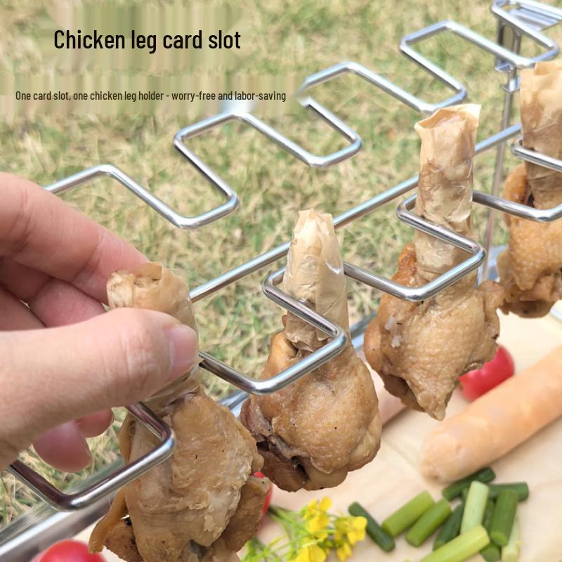 Oeny 2-Pack Folding Chicken Leg Roaster Racks