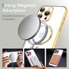 Plating Clear Magnetic Case For iPhone 17 16 15 12 13 14 Pro Max Plus For Magsafe Wireless Charger Shockproof Phone Cover