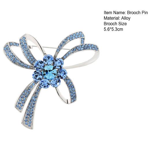 Yousheng Retro Geometric Shape Shining Rhinestones Inlay Brooch Lapel Shawl Pin Temperament Badge Fashion Accessories