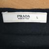 PRADA shirring sleeve short sleeve T-shirt women's L black(USED)