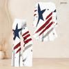 Women Plus Size Round Neck Three Quarter Sleeve Eagle Printed Flared Top Flared Pants Two Piece Set