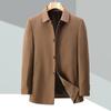 Middle-aged Buttoned Wool Jacket Men's Autumn Business Coat Top Middle-aged and Elderly Father's Jacket Leader Cadre Jacket
