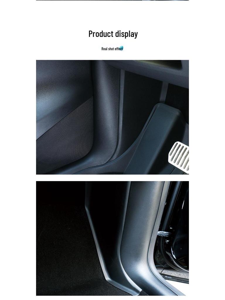 Tesla Model Y Vordere Reihe Pedal & Fußstütze Trittschutz - Lange Version Zubehör