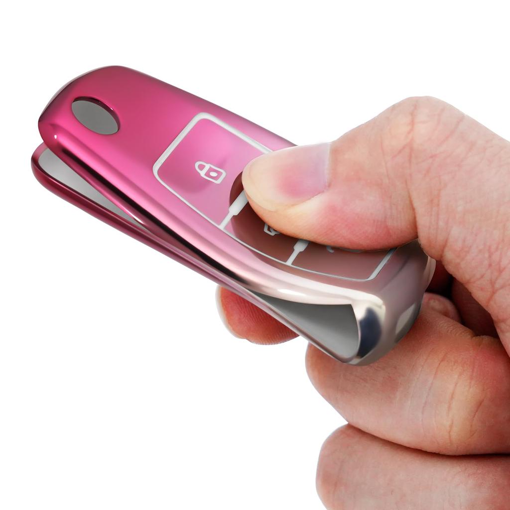 [OATSBASF] Car Key Cover Suitable for Mercedes Benz, Luxury TPU, Dirt and Slip Prevention,