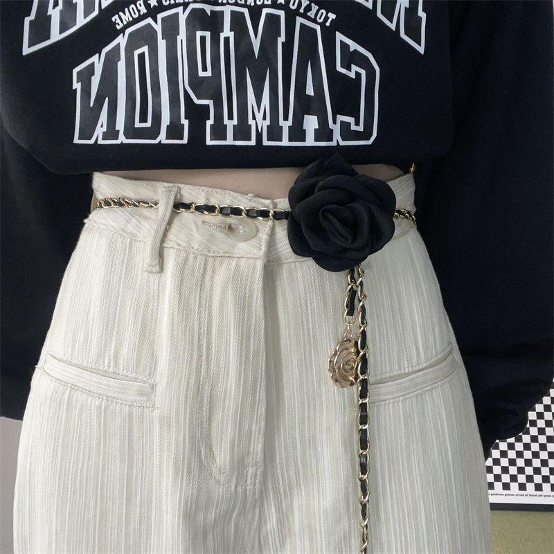 Beautiful Womens Floral Waist Chain Belt Perfect For Trendy Dress And Coat Looks