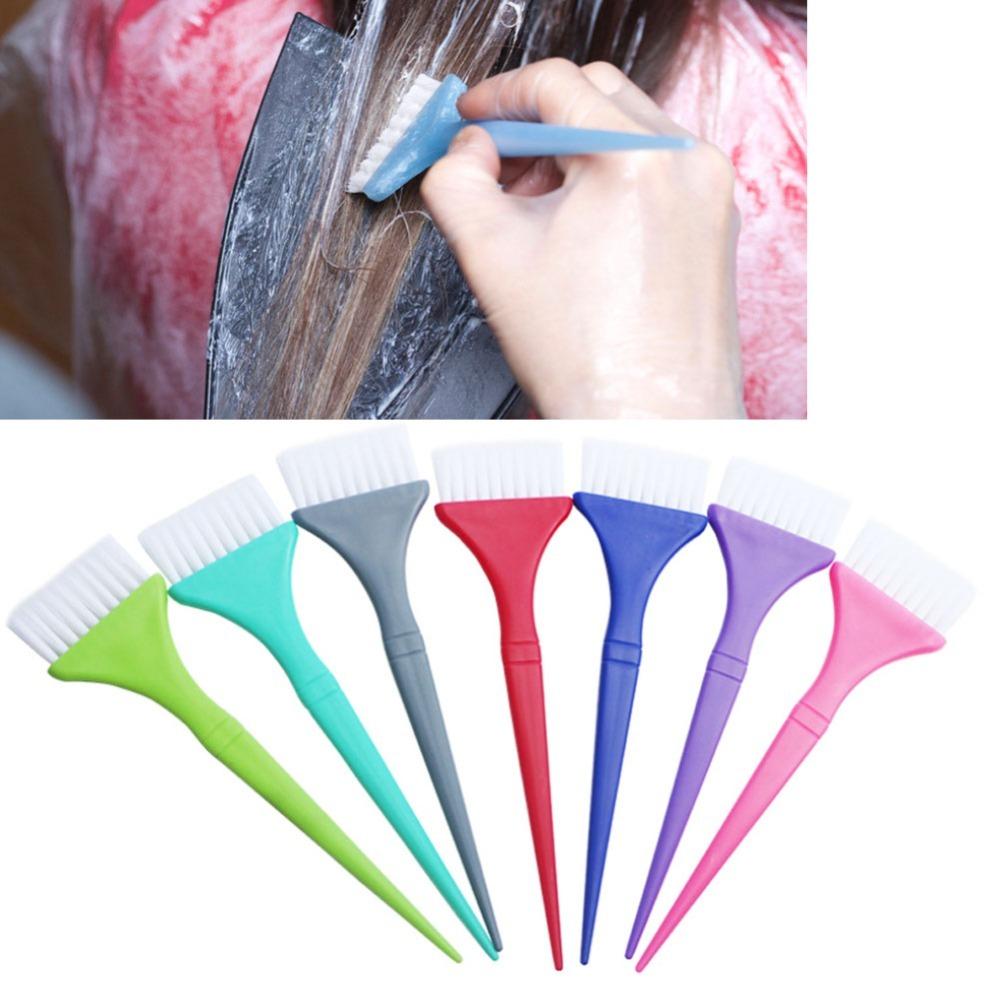 7PCS Long Handle Hair Dyeing Brush Set Soft Brush Hair Dye Brush Hair Coloring Tool Kit  Salon Use