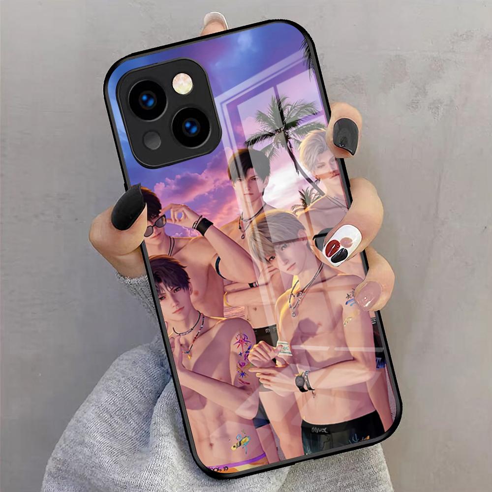 Love And Deepspace Boys Phone Case For IPhone 17 Pro Max 16 15 14 Pro Max 13 11 X Xs Xr 8 7Plus Glass Cover