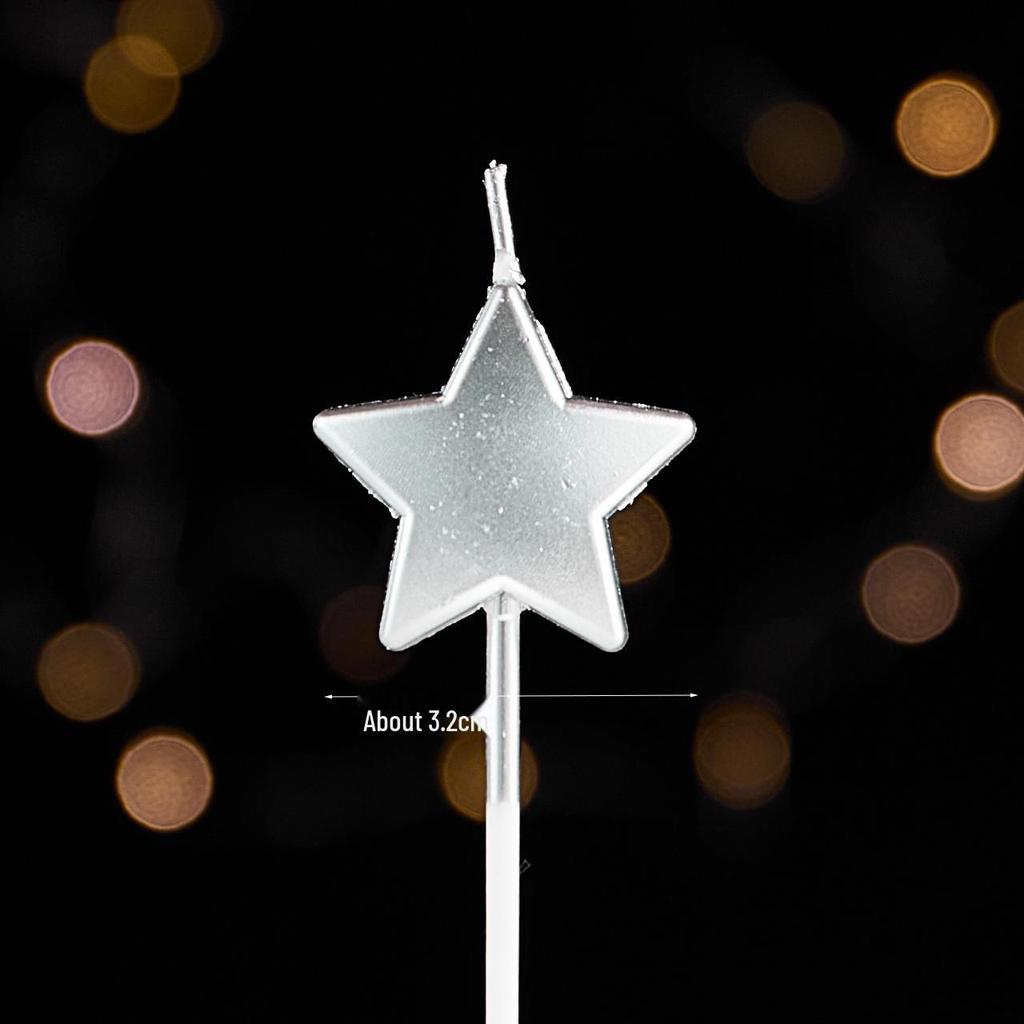 2024 Christmas Cake Decorations: Mini Tree, Ribbon, Star, and Candle Toppers