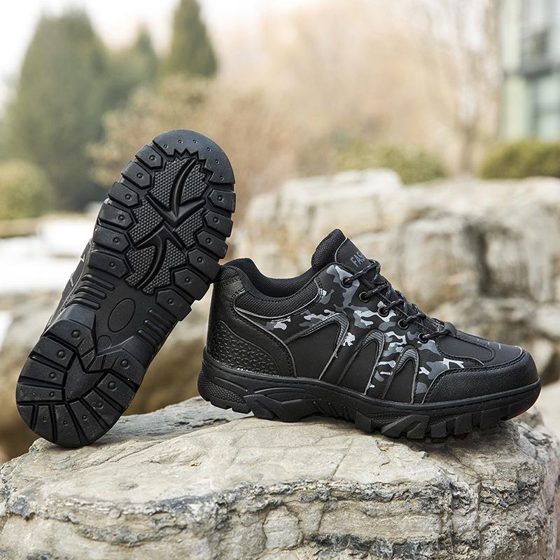 Wanderschuhe in Übergröße, vielseitig, verschleißfest, Arbeitsschuhe, Wanderschuhe, niedrig geschnitten, runde Spitze, Herren-Sportschuhe