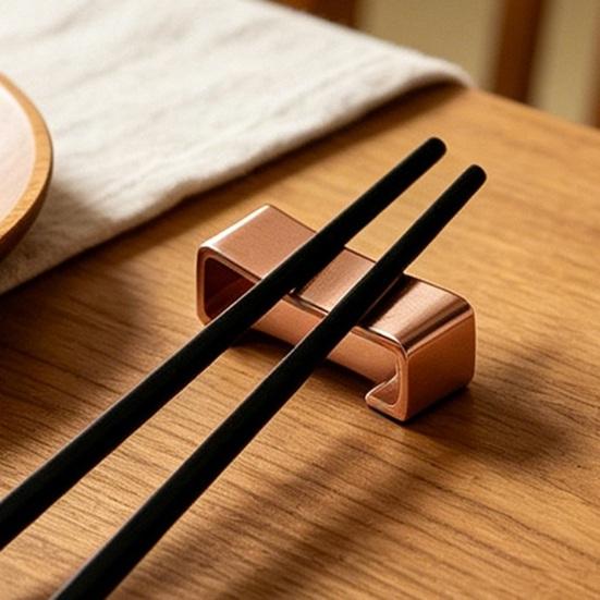 Stainless Steel Chopstick Rest Colorful Anti-Skid Spoon And Chopstick Holder for Home Restaurant Rust-Proof Dishwasher Safe Cutlery Rack