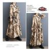 2025 Round Neck Long Sleeve Loose Skirt Women's Big Size Middle Aged Mom Dress
