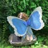 Solar luminous flower fairy shaped ornaments outdoor courtyard garden balcony landscape atmosphere lights automatically illuminate at night