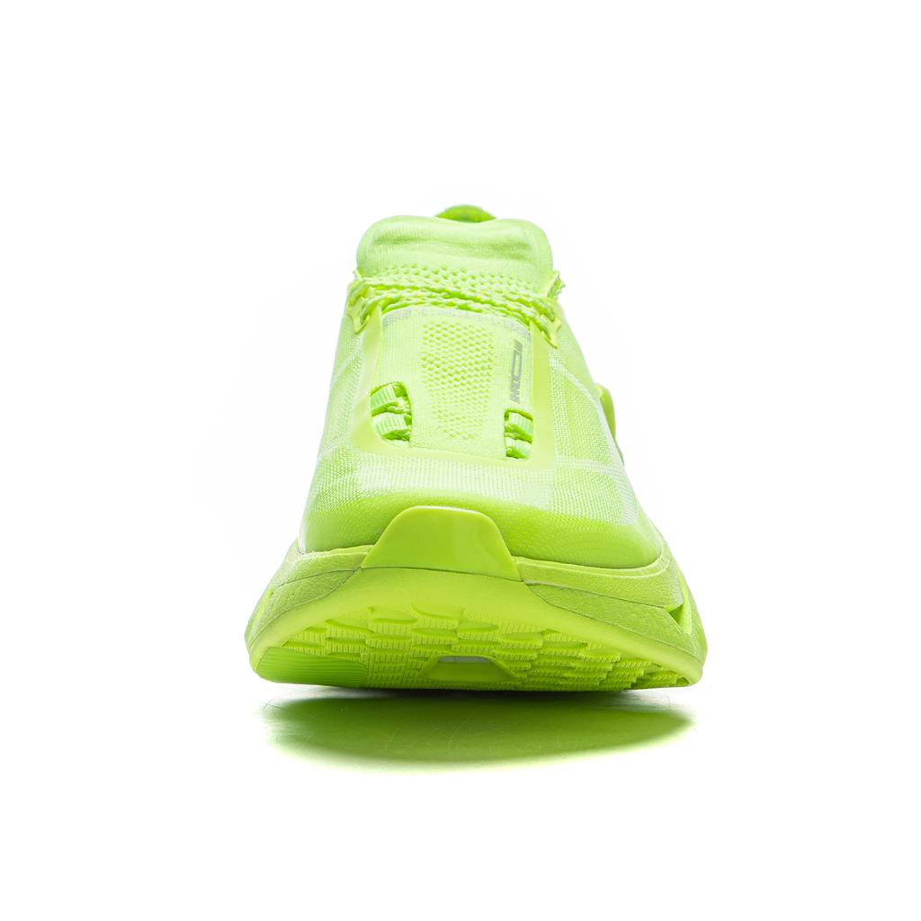 New LiNing Shadow 3.0 Cushioned Wear Resistant Breathable Rebound Low Top Running Shoes Unisex Neon Yellow Green ARRU005-26