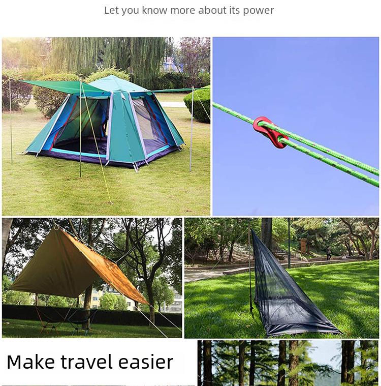 4mm Reflective Outdoor Camping Tent Tie & Awning Windproof Rope, 4m