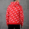 Puma Amplified Logo All-Over Print Hoodie Men Hoodies Red 582795-11