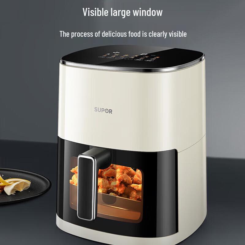 SUPOR 6L Smart Air Fryer with Visual Steam Fry Function CN Plug (adapter Included)