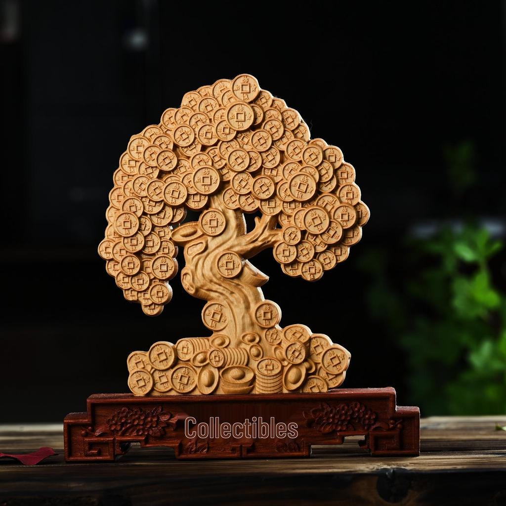 Dragon Horse Spirit Carving - Cliff Cypress Wood Decoration for Home/Office, Housewarming, or New Beginnings