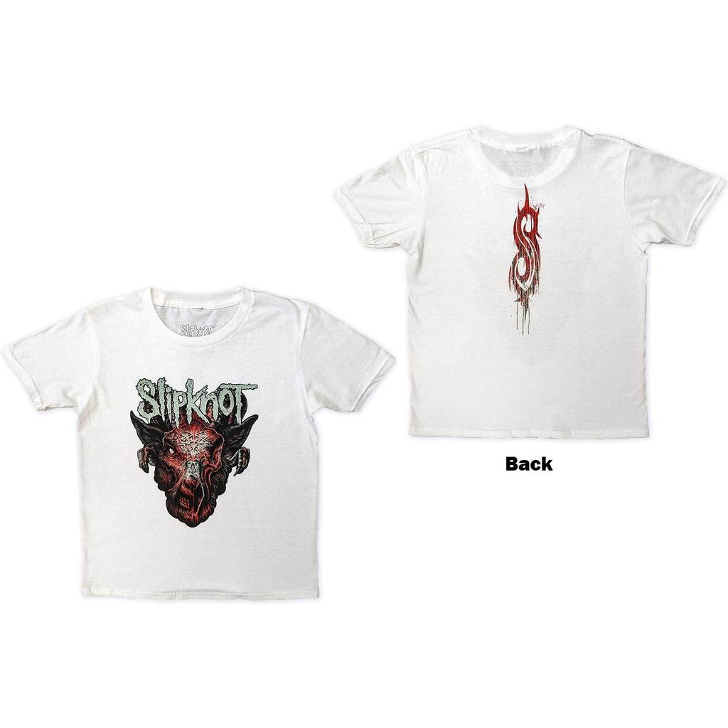Slipknot Kids Official T-Shirt with Back Print Ages 7-13 Years Free Postage