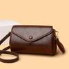 Autumn Women's Vegetable Tanned Leather Textured Crossbody Bag - Fashionable, Versatile, Retro Design In Multiple Colors.