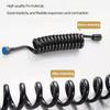 Mangueira Telescópica de Mola 1,5 Metros de Comprimento Rosca de 1/2 Polegada Cordão de Telefone Mangueira de Chuveiro