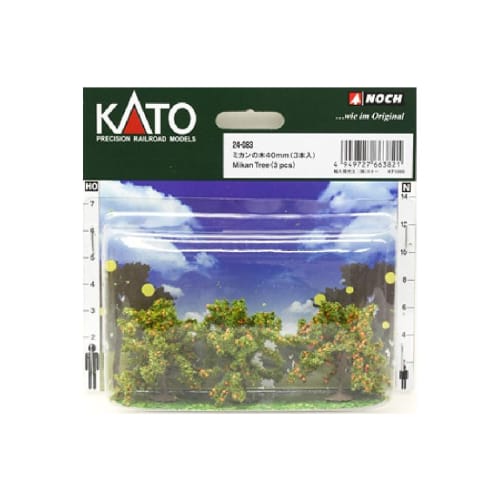 KATO N Gauge Mandarin Orange Trees, 40mm, Set of 3, 24-083, Diorama Supplies