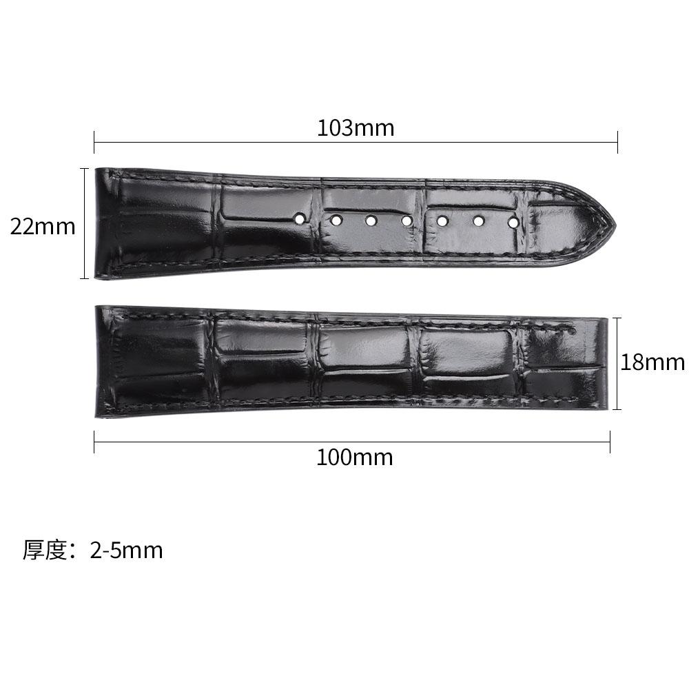 19mm 20mm 21mm 22mm Genuine Leather Strap for Omega Seamaster Waterproof Calfskin Watch Band Bracelet for Men Watch Accessories