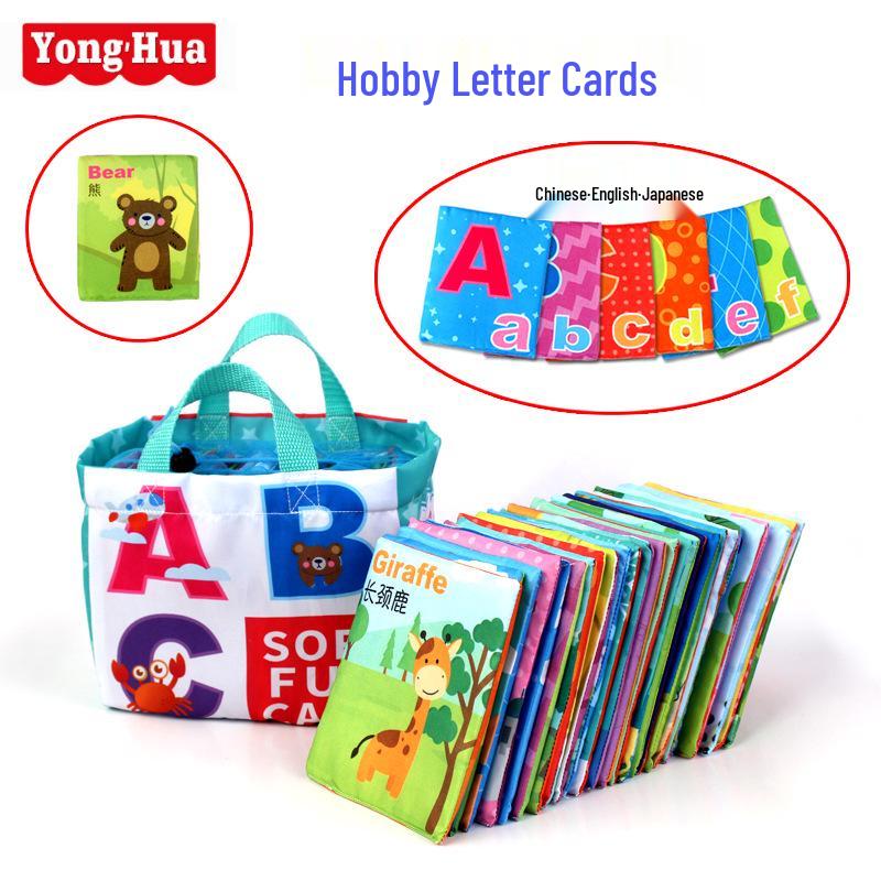 

Baby Intelligence Cloth Book & Letter Cards Set: Early Education Fun Handbag