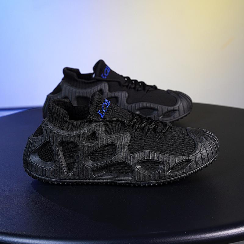 Men's Large-sized New Sports and Casual Couple Shoes Men's Outdoor Anti-slip Running Shoe Soft Soled and Soft Faced Casual Shoes