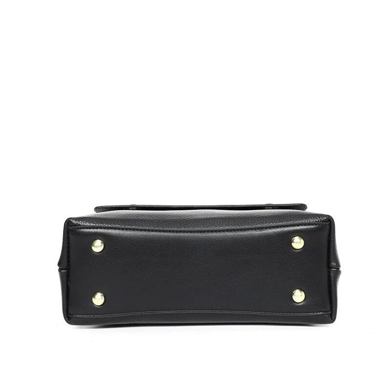 Genuine Leather Women Cowhide Tote The New Quality Leather Female Designer Handbag High Capacity Flap Shoulder Crossbod Bag