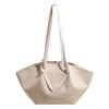 Woven Leather Tote Bag for Women Large Capacity Shoulder Handbag for Work and Shopping